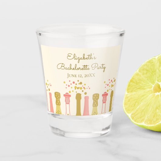 レトログラム1960sシャンパンバチェロレッテ ショットグラス (正面)