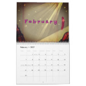 レトログラム カレンダー (2月 2027)