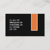 レトログランジオレンスタイリッシュジ茶色の旧車 名刺 (裏面)