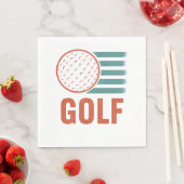 レトログランジゴルフ スタンダードランチョンナプキン (インサイチュ)