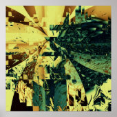 レトログランジスタイル抽象芸術 ポスター (正面)