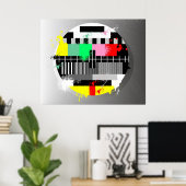 レトログランジテレビのポスター ポスター (ホームオフィス)