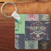 レトログランジバイクデザイン キーホルダー (正面)