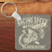 レトログランジバイクデザイン キーホルダー (正面)