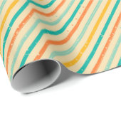 レトログランジパタストライプのーン ラッピングペーパー (ロールコーナー)