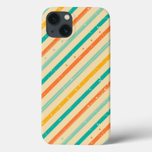 レトログランジパタストライプのーン Case-Mate iPhoneケース (裏面)