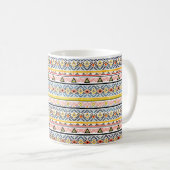 レトログランジフォークの部族スタイル コーヒーマグカップ (正面右)