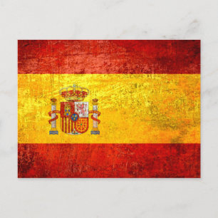 レトログランジヴィンテージスペインの国旗 ポストカード