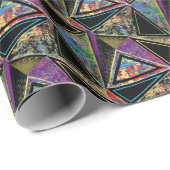 レトログランジ三角形 ラッピングペーパー (ロールコーナー)