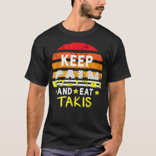 レトログランジ保CalmとTakisの食べグルメの設計 Tシャツ