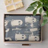 レトログランジ幽霊ハロウィンパターン 薄葉紙 (ギフト)