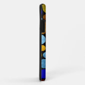 レトログランジ水玉模様 |イエローブルーアクア Case-Mate iPhoneケース (裏面/右)