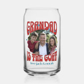 レトログランドザヤギの写真缶ガラス ガラス缶 (正面)