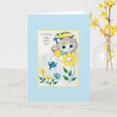 レトログランドパファーザーズデイカード カード (黄色い花)