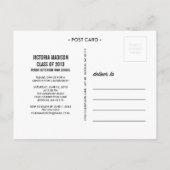 レトログラード2 | 卒業招待状 インビテーションポストカード (裏面)