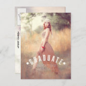 レトログラード | 2015卒業パーティー招待状 インビテーションポストカード (正面/裏面)