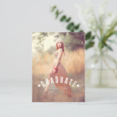 レトログラード | 2015卒業パーティー招待状 インビテーションポストカード (スタンド正面)