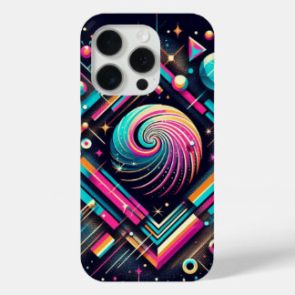 レトログリッタードットiPhoneケース iPhone 15 Proケース