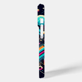 レトログリッタードットiPhoneケース Case-Mate iPhoneケース (裏面 / 左)