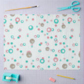 レトログリッターレッドグリーン金ゴールド水玉模様クリスマス 薄葉紙 (クラフト)