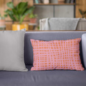 レトログリッド抽象芸術パターン アクセントクッション