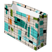 レトログリッド&スターバスト抱き枕 ラージペーパーバッグ (正面アングル)