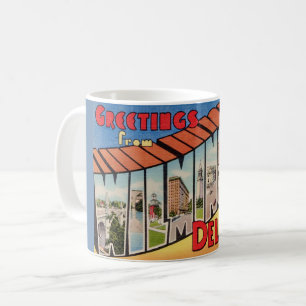 レトログリーティングfor Wilmington Delaware コーヒーマグカップ
