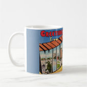 レトログリーティングfor Wilmington Delaware コーヒーマグカップ (左)