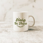 レトログリーンつるフローライン・イン・ザ・引用文 コーヒーマグカップ