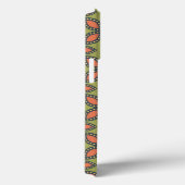 レトログリーンとオレンジ抽象芸術フローラルパターン Case-Mate iPhoneケース (裏面 / 右)