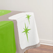 レトログリーンとホワイトスターバストテーブルクロス テーブルクロス (インサイチュ)