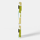 レトログリーンイエロースクウェアスターバストミッドセンチュリー Case-Mate iPhoneケース (裏面 / 右)