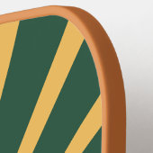 レトログリーンオレンジ日が差すこと2側違う ピックルボールラケット (左詳細)