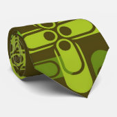 レトログリーンゲーマーパターンタイ ネクタイ (ロール)