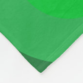 レトログリーンサークル フリースブランケット (角)