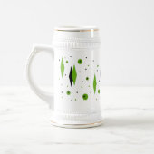 レトログリーンダイヤモンド&スターバストシュタイン ビールジョッキ (左)