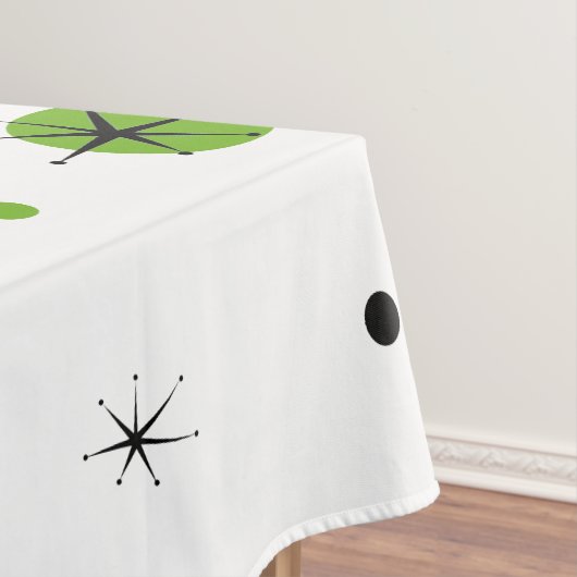 レトログリーンダイヤモンド&スターバストテーブルクロス テーブルクロス (インサイチュ)