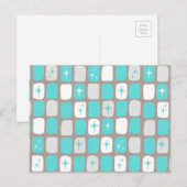 レトログリーンダイヤモンド&スターバストポストカード ポストカード (正面/裏面)