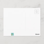 レトログリーンダイヤモンド&スターバストポストカード ポストカード (裏面)