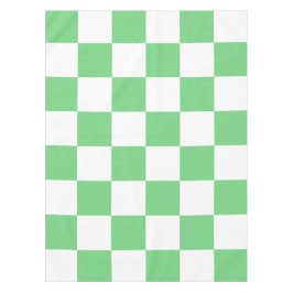 レトログリーンチェスボードチェッカーボードタイルY2K テーブルクロス