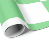 レトログリーンチェスボードチェッカーボードタイルY2K ラッピングペーパー (ロールコーナー)