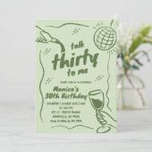 レトログリーンディスコトーク30歳 招待状 (スタンド正面)