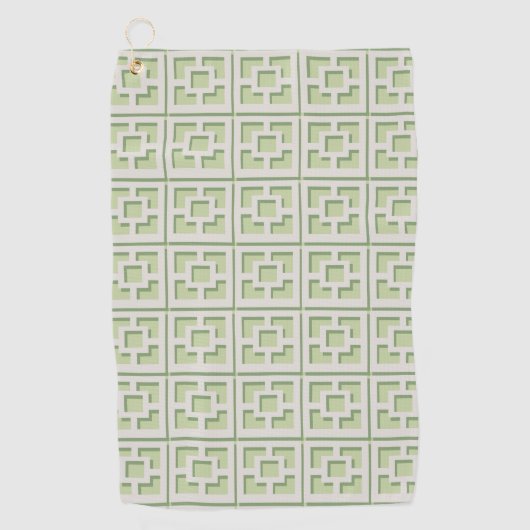 レトログリーントレリスゴルフタオル ゴルフタオル (正面)