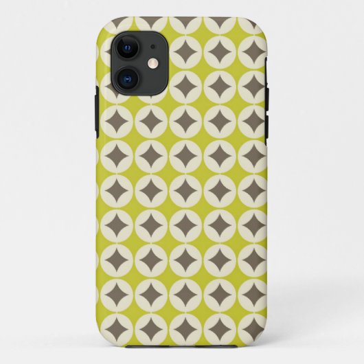 レトログリーンパターン Case-Mate iPhoneケース (裏面)