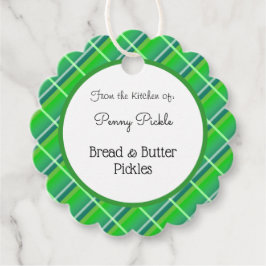 レトログリーンプライカスタムドベーキングラベル フェイバータグ