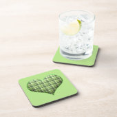 レトログリーンプリドパフィーハートセントパトリック コースター (右側)