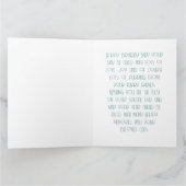 レトログリーンミッドセンチュリーキャットハッピーバースデーカード カード (内部)