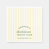 レトログリーンラストスイングザテニスバッハリングや輪 スタンダードカクテルナプキン (正面)