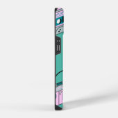 レトログリーン携帯電話ケース iPhoneケース (右側面)