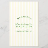 レトログリーン&イエローバチェロレッテビンゴゲーム (裏面)